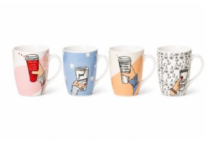 Set de cuatro tazas